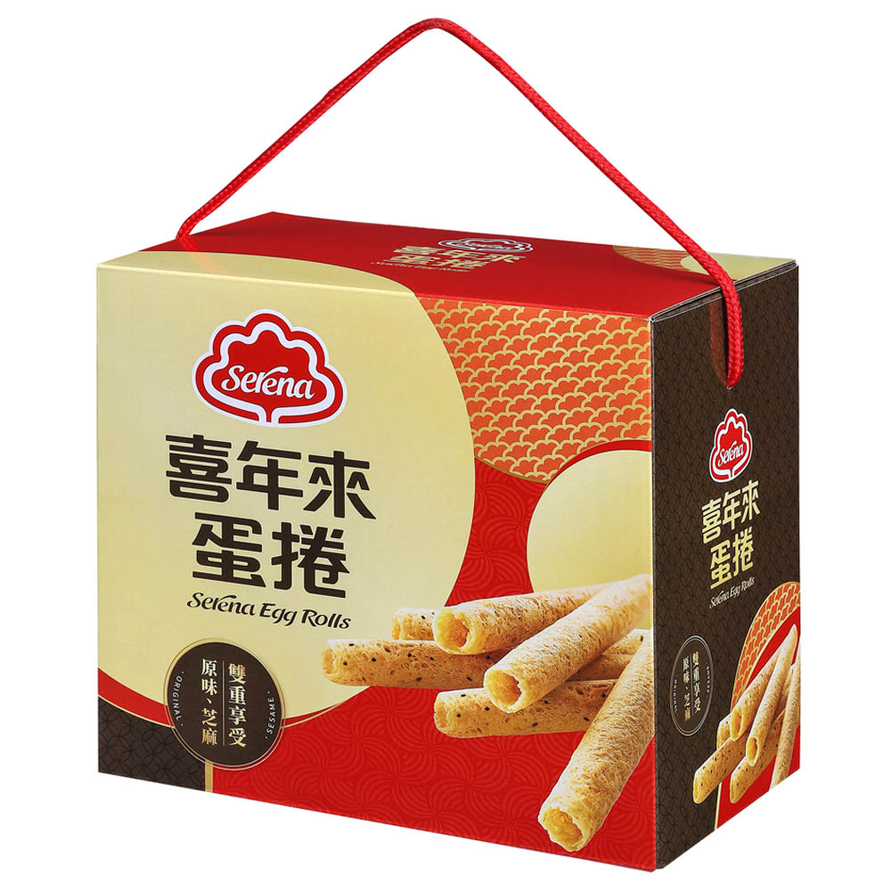 喜年來蛋捲吉福禮盒</br>384g（4支×6包入）
