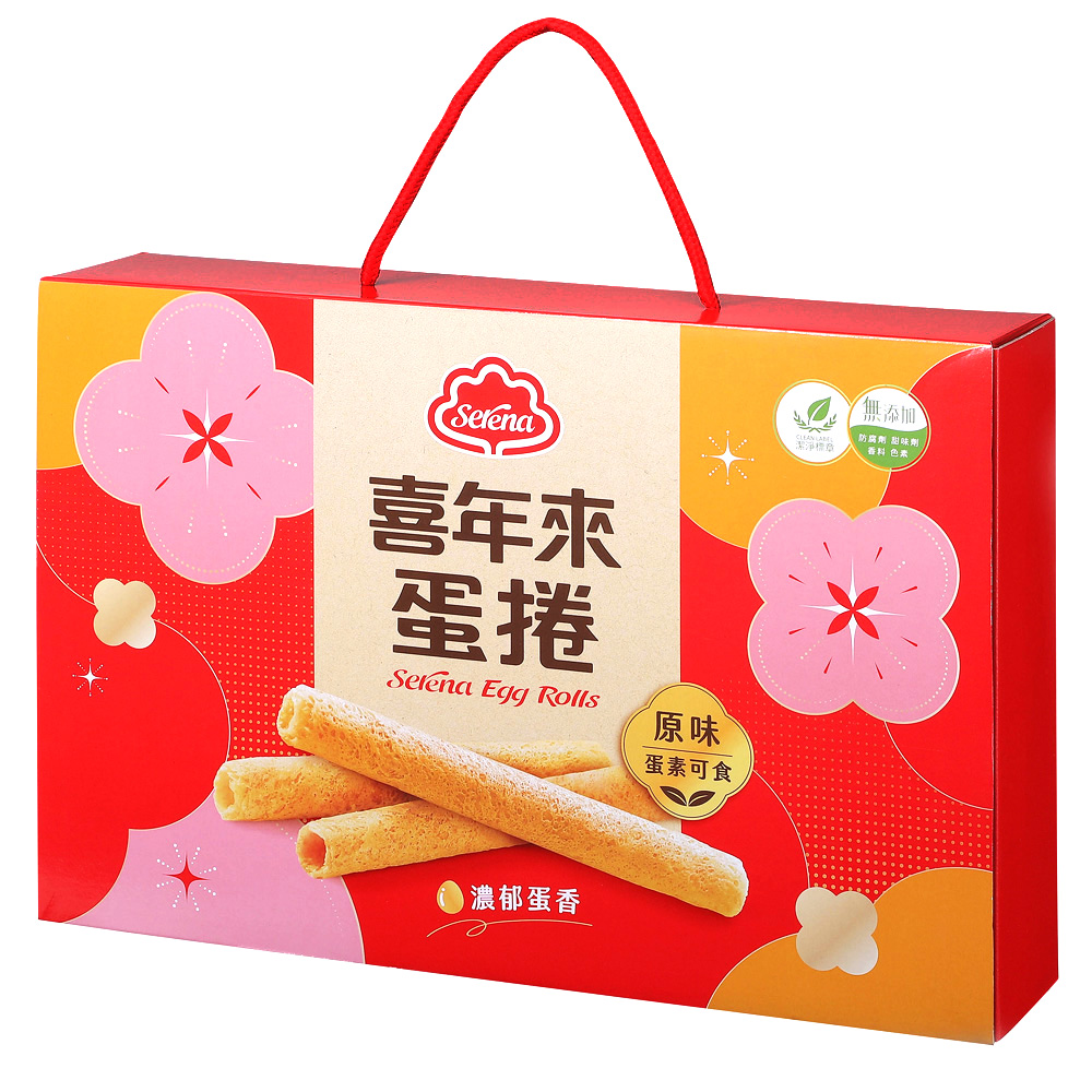 原味蛋捲迎新禮盒</br>384g(4支x6包入)